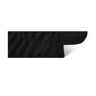 Produktbild von MuchoWow® Wandtattoo Wandsticker Wandaufkleber Sand - Schwarz - Weiß - Strand 120x40 cm Selbstklebend und Repositionierbar - Repositionierbar - Wasser abweisend