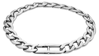 Immagine prodotto di Bracciali Bracciale a catena Fossil collezione argento Heritage - uomo