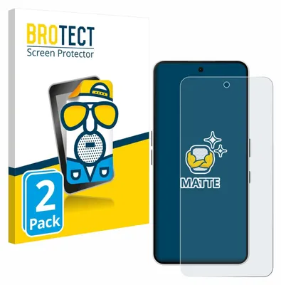 A product package for screen protectors, with a graphic of a cartoon character and a smartphone screen protector shown.