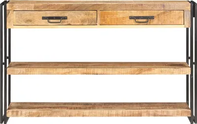 Produktbild von vidaXL Sideboard 120x30x75 cm Raues Mango-Massivholz