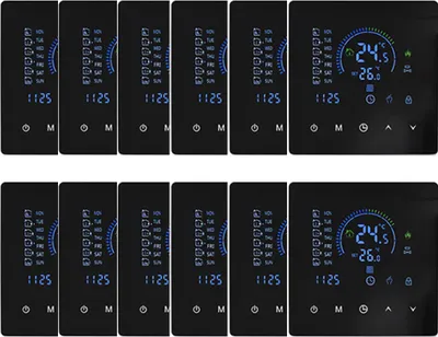 Obrázek produktu pro 12X Smart Thermostat 3A pokojový termostat Vodní topení Podlahové topení, dotykový LCD displej, programovatelné podlahové topení, 2 režimy