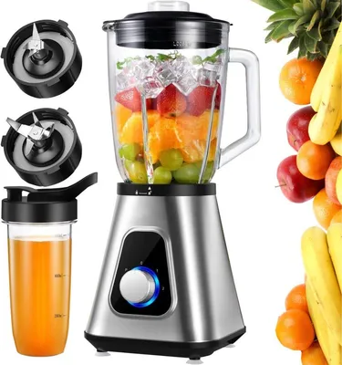 Obrázek produktu pro Mixér – Příprava smoothie – 1300 W – 1,5 l – Osobní mixér – Vhodný pro přípravu nápojů z mraženého ovoce, omáček
