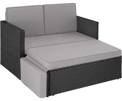 Produktbild von tectake® Rattan Lounge Korfu 2-Sitzer widerstandsfähig