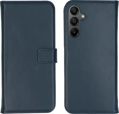 Produktbild von Selencia Echtleder Klapphülle Samsung Galaxy A15 (5G/4G) - Dunkelblau