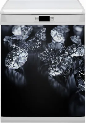 Produktbild von Magnete  Küche Magnetmatte Magnet für Spülmaschine Abwaschbar Dekor 60x70 cm  - Diamanten