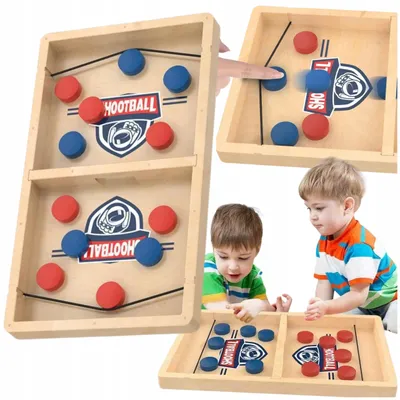 Produktbild von Geschicklichkeitsspiel Sling Puck Hockeyspiel mit Scheiben 36x21cm