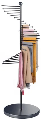 Produktbild von Freistehender Schalhalter - Metallisches Schalregal - 30 Aufbewahrungshaken