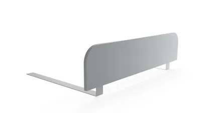 Image de regalik Barrière de lit enfant 90x20 cm gris – Protection anti-chute stable sans perçage, montage sous matelas