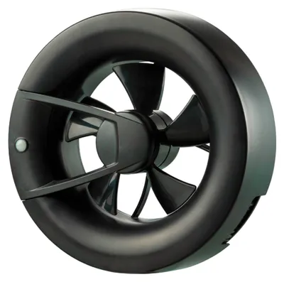 Produktbild von Energiesparender Wandlüfter & Deckenlüfter Arc Schwarz NW 125 mm