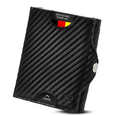 Produktbild von Gentlemen's® Slim Wallet - Echtleder Wallet mit Münzfach und RFID Schutz - Geldbörsen & Ausweishülle als Kartenetui mit Münzfach und Slim Wallet