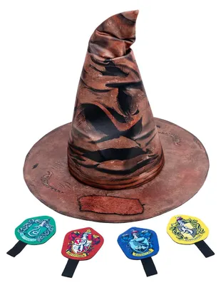 Produktbild von Rubie's Harry Potter Sprechender Hut und Hausabzeichen Kostüm, Größe One Size