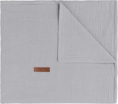 Productafbeelding van Babydeken 70x95 cm, grijs, 0.6 TOG, 100% katoen, voor babykamer