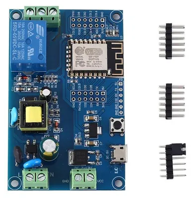WLAN-Relais-Modul ESP8266, AC/DC, 10 A, 80x50x19 mm