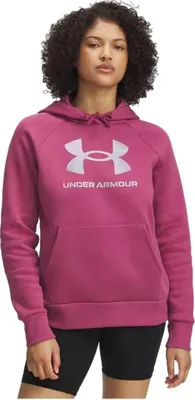 Imagen del producto de Under Armour Rival Flc Shimmer Hdy - color: fucsia, talla: XS