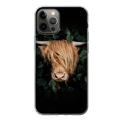 Produktbild von MuchoWow® Handyhülle Schutzhülle Hülle für iPhone 13 Pro Schottische Highlander - Tier - Flora Silikon Softcase Handy Hülle - Handy-Tasche