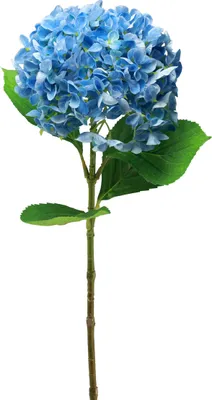 Produktbild von Kunstblumen Hortensie Blau Deko 69cm künstlich