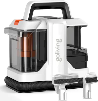 Produktbild von Goliving Teppichreiniger - Reinigungsmaschine - Fleckenreiniger - 450W - Wasserstaubsauger mit 2 Aufsätzen