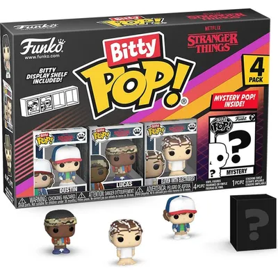 Obrázek produktu pro Stranger Things Bitty POP! vinylové figurky 4-pack Dustin 2,5 cm