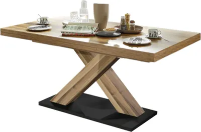 Produktbild von Esstisch ausziehbar Elene 180x90x76 Plankeneiche 13987-180