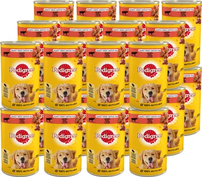 Produktbild von Pedigree Nasses Rindfleisch In Gelee 24X 400G