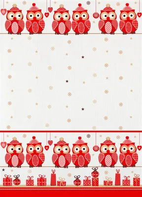 Produktbild von Geschirrtuch Weihnachtseulen, Geschirrtücher, Mitbringsel Geschenkidee Tuch, Eulen Vögel
