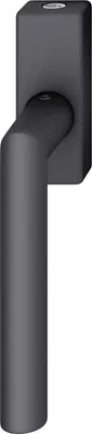 Produktbild von FSB Fenstergriff 34 1076 abschließbar eckige Rosette, Aluminium schwarz matt