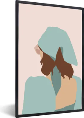 Produktbild von MuchoWow® Gerahmtes Poster Sommer - Frauen - Kleidung 60x90 cm - Poster mit Schwarzem Bilderrahmen Wandposter Rahmen Foto Bilder - Kunst