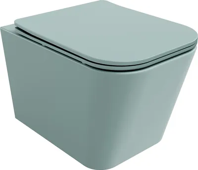 Produktbild von Mexen Teo WC-Schüssel Rimless mit Soft-Close-Slim-Sitz, Duroplast, hellgrün matt - 30854048