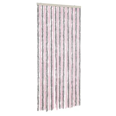 Obrázok produktu pre Záves proti hmyzu strieborno-sivý a ružový 90x200 cm ženilka