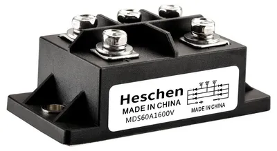 Brückengleichrichter 60 A 1600 V 5 Schraubklemmen