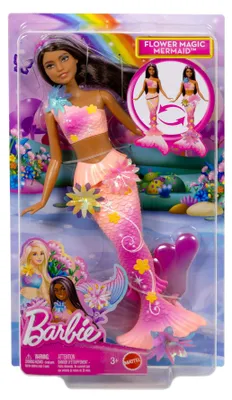 Produktbild von Mattel Barbie Meerjungfrau mit magischen Blumen rosa