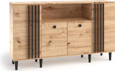 Obrázek produktu pro Široká komoda s lamelami WARDOX - dub artisan