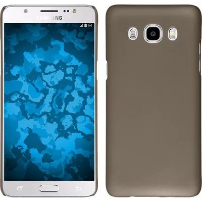 Produktbild von PhoneNatic Case kompatibel mit Samsung Galaxy J5 (2016) J510 - Hülle gold gummiert Hard-case + 2 Schutzfolien