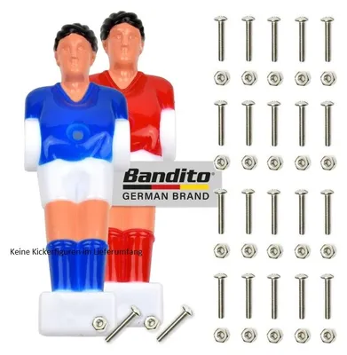 Image de Vis universelles Bandito pour barre de 13 mm, comprenant des écrous, lot de 22 pièces