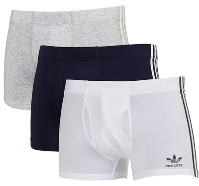 Imagen del producto de Adidas - Pantalones retro "Originals" para hombre (pack de 3) GT24569 (Talla S) (Blanco/Gris/Negro)