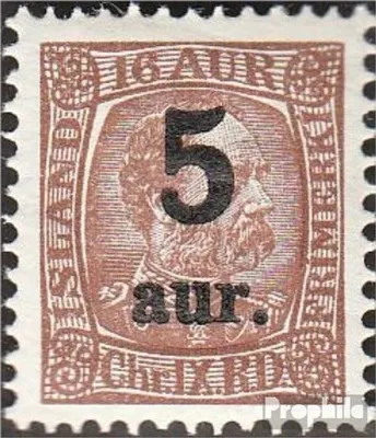 Produktbild von Briefmarken Island 1921 Mi 104 mit Falz Aufdruckausgabe