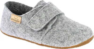 Zdjęcie produktu dla Damskie kapcie filcowe Kitzbühel. Dodatkowe zapięcie na rzep, podeszwa wykonana z antypoślizgowego, odpornego na ścieranie naturalnego kauczuku, wysoka cholewka
