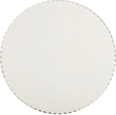 Produktbild von 100 Papstar Tortenunterlagen, Pappe pure rund Ø 28 cm weiss mit gezacktem Rand 11368