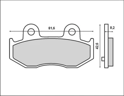 Produktbild von Bremsbeläge Kh411 Für Suzuki An 250`01-02, An 400`04-06, Hinten (Ft 3047)