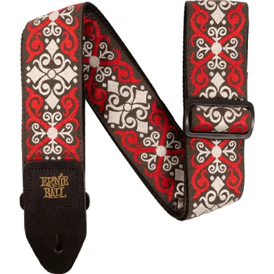Produktbild von Ernie Ball Jacquard Red Trellis Gitarrengurt (4695)