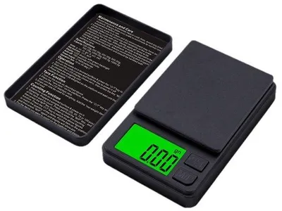 Image de Balance numérique de 1000 g avec une précision de 0,01 g, mini-balance, balance avec écran LCD rétroéclairé, 7 unités de mesure, fonction de tare, couleur noire
