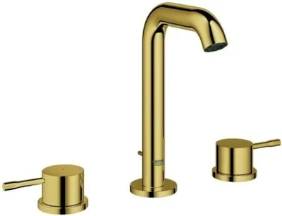 Immagine prodotto di Grohe Essence, mitigeur de lavabo 3 trous, saillie 114mm, avec vidage à tirette, 20296GL1, 20296GL1