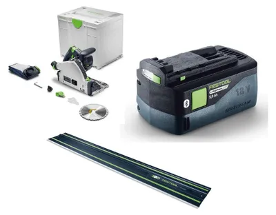 Produktbild von Festool Akku-Tauchsäge TSC 55 KSEB-Basic +Akkupack BP 18 Li 5,0+Führungsschiene