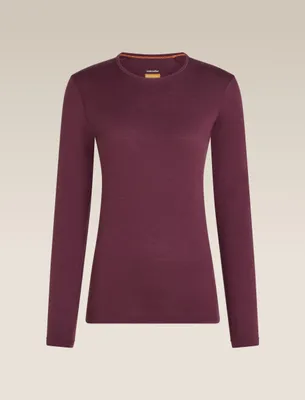 Produktbild von ICEBREAKER Women Merino 200 Oasis LS Crewe DK BERRY DK BERRY M