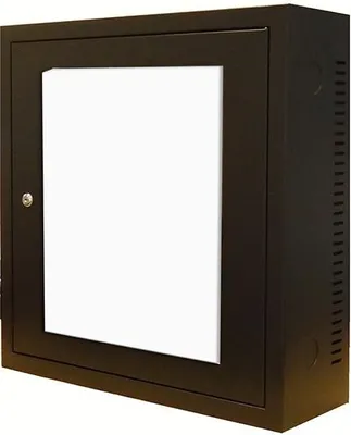 Immagine prodotto di armadio a parete 3U con porta in vetro profondo 185 mm