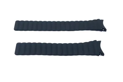 Produktbild von SYSTEM-S Armband 20 mm aus Silikon magnetisch für Samsung Galaxy Watch 5 4 in Schwarz