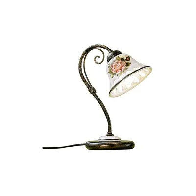 Produktbild von Klassische Lampe Napoli Metall und Keramik Schwarz schattiert Kupfer 1 Licht E14