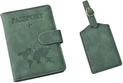 Produktbild von Famanu Reispasshülle und Gepäckanhänger- Kunstleder Reisaccessoires