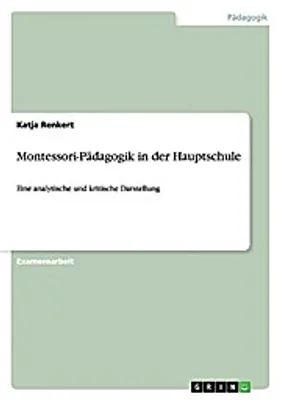 Produktbild von Montessori-Pädagogik in der Hauptschule