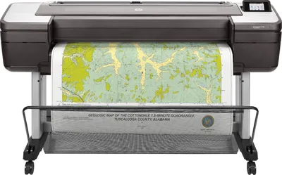 Produktbild von HP DesignJet T1700 PostScript - 1118 mm (44") Großformatdrucker - Farbe - Tintenstrahl - 1118 x 1676 mm - 2400 x 1200 dpi - bis zu 0.55 Min./Seite - Gigabit LAN, USB-Host - Cutter